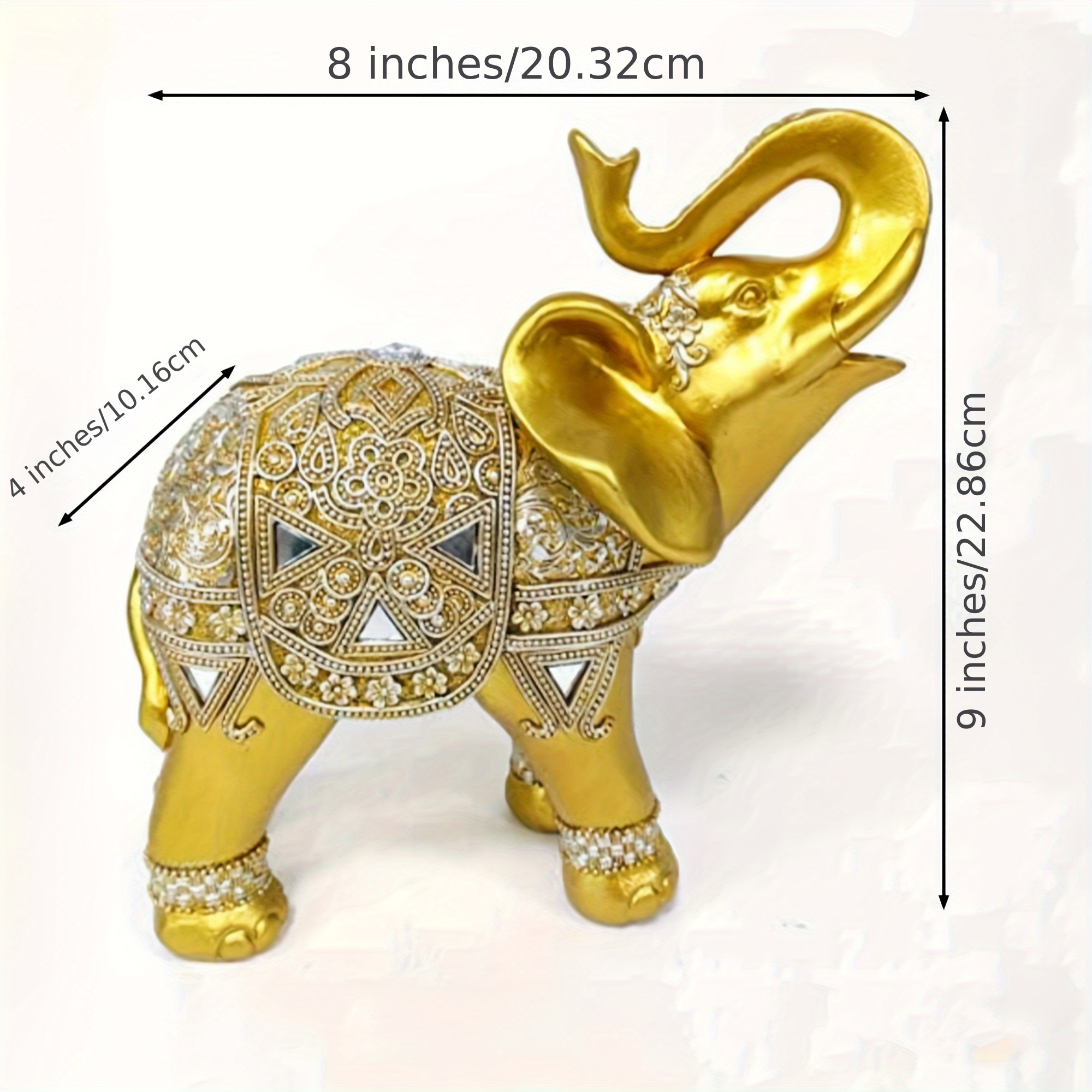 9 Inch Elephant Statue Figurin - Home Decor Design reseña y precio
