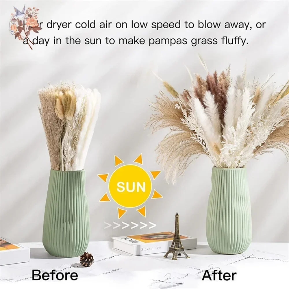 88pcs Natural Fluffy Dried Pam - Dried Flower Bouquet reseña y precio
