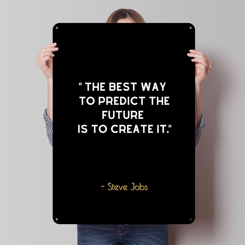 Steve Jobs Quote - Future Meta - Home Decor Jobs reseña y precio