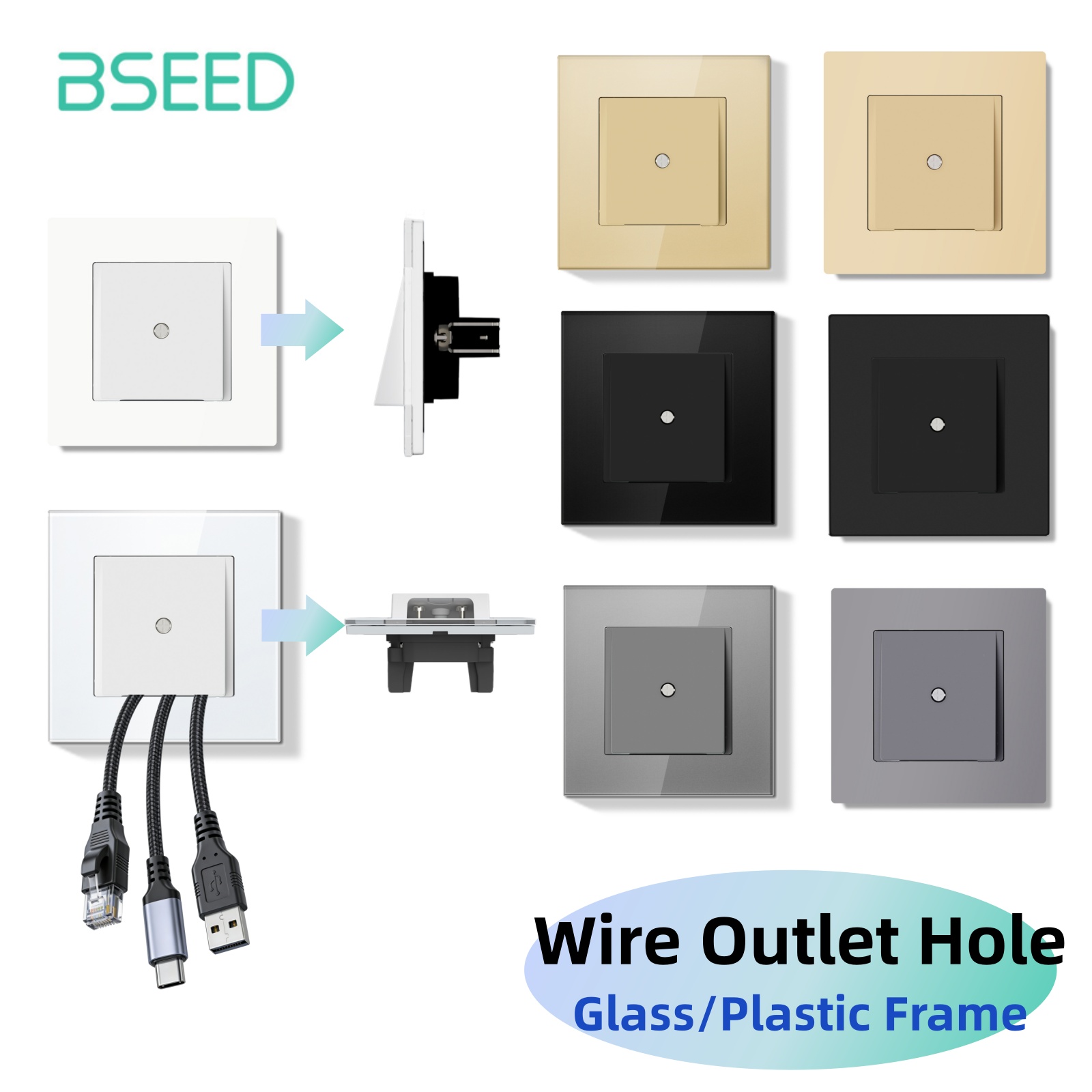 Bseed E Seires Wall Wire Outle - Home Decor Outlet reseña y precio