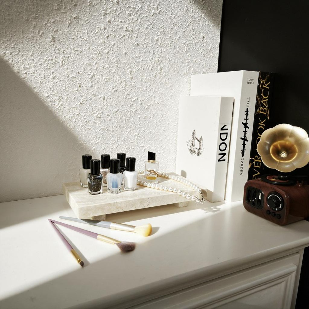 Natural Marble Pedestal Stand  - Vanity Home Decor reseña y precio