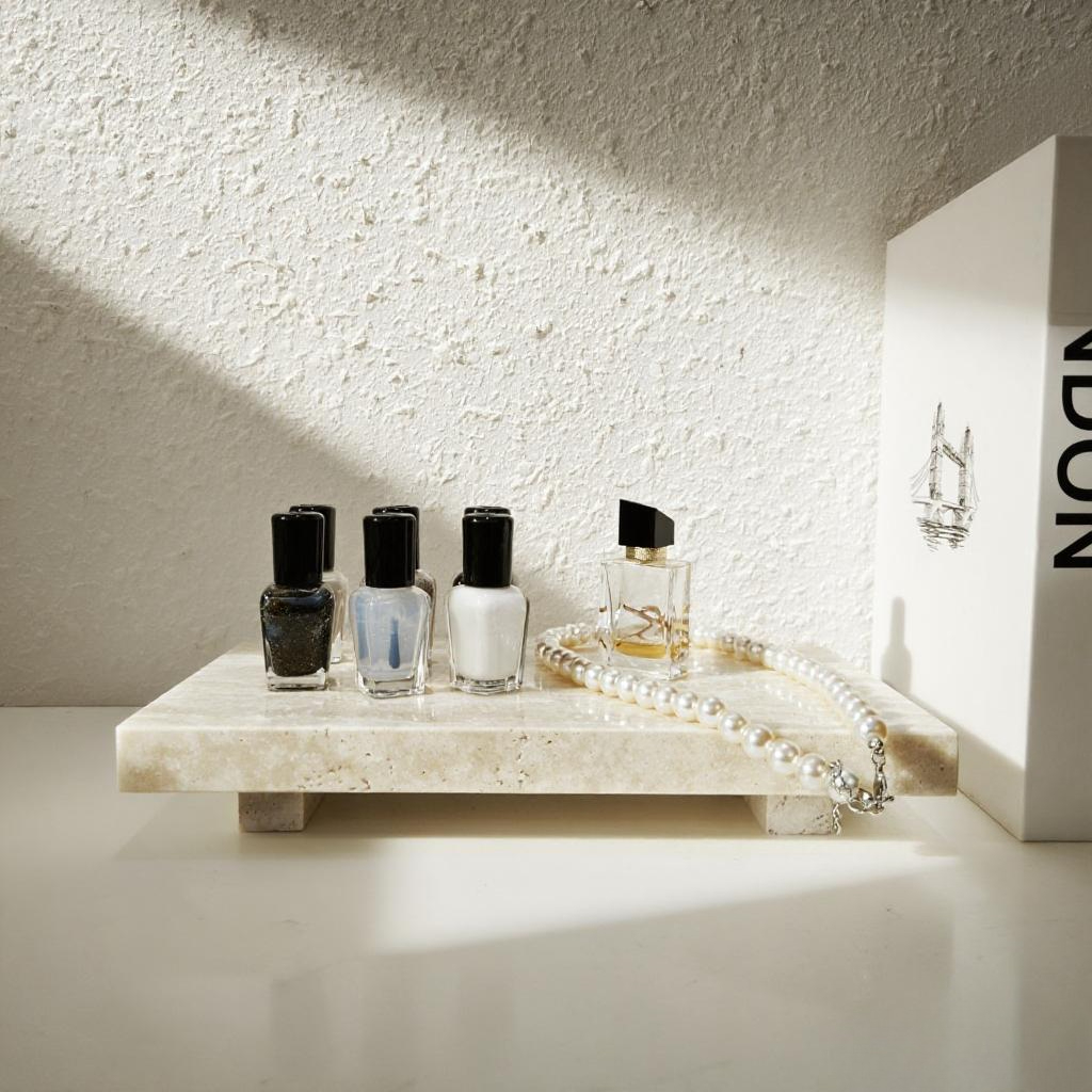 Natural Marble Pedestal Stand  - Vanity Home Decor reseña y precio