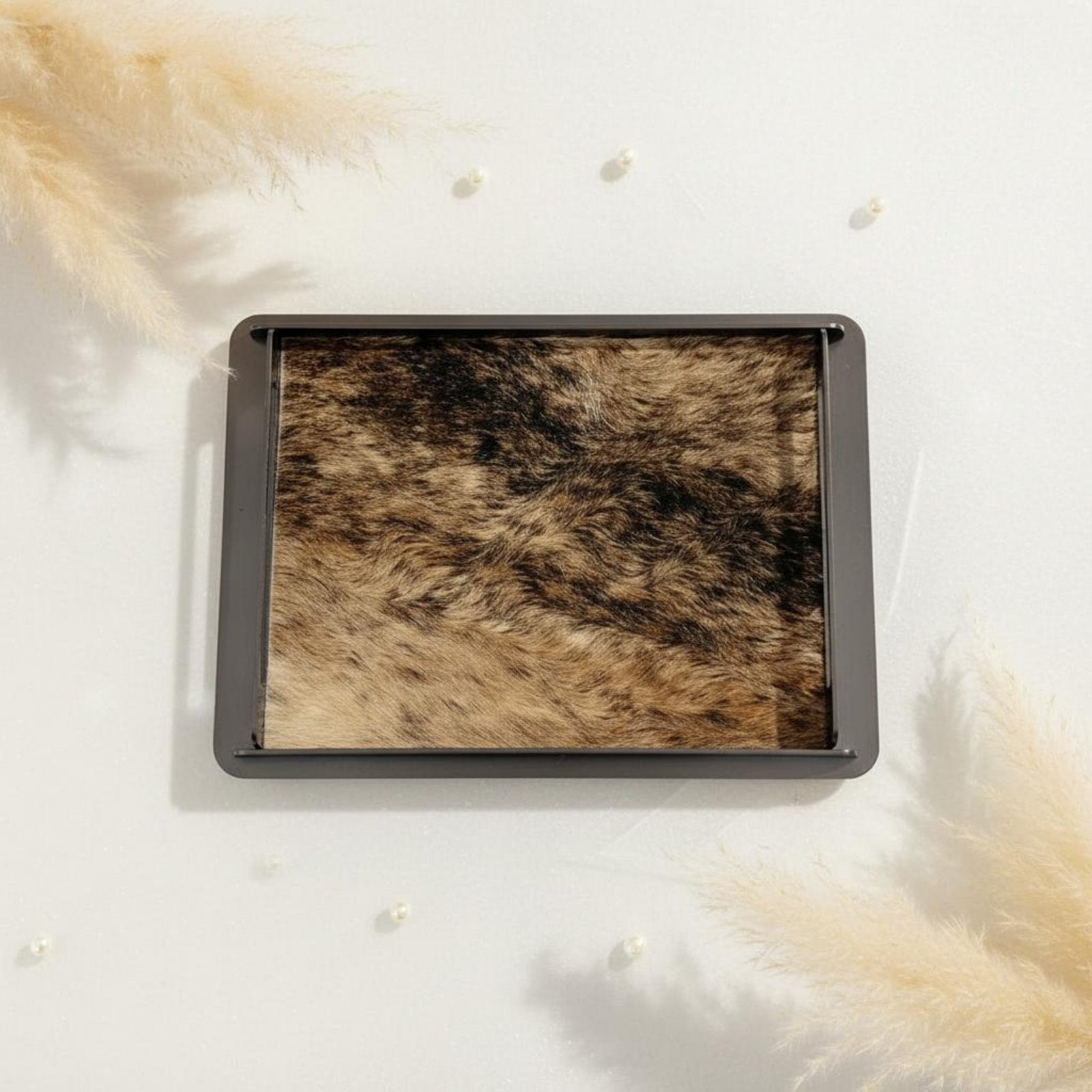 Horsehair Decorative Tray Crea - Vanity Home Decor reseña y precio