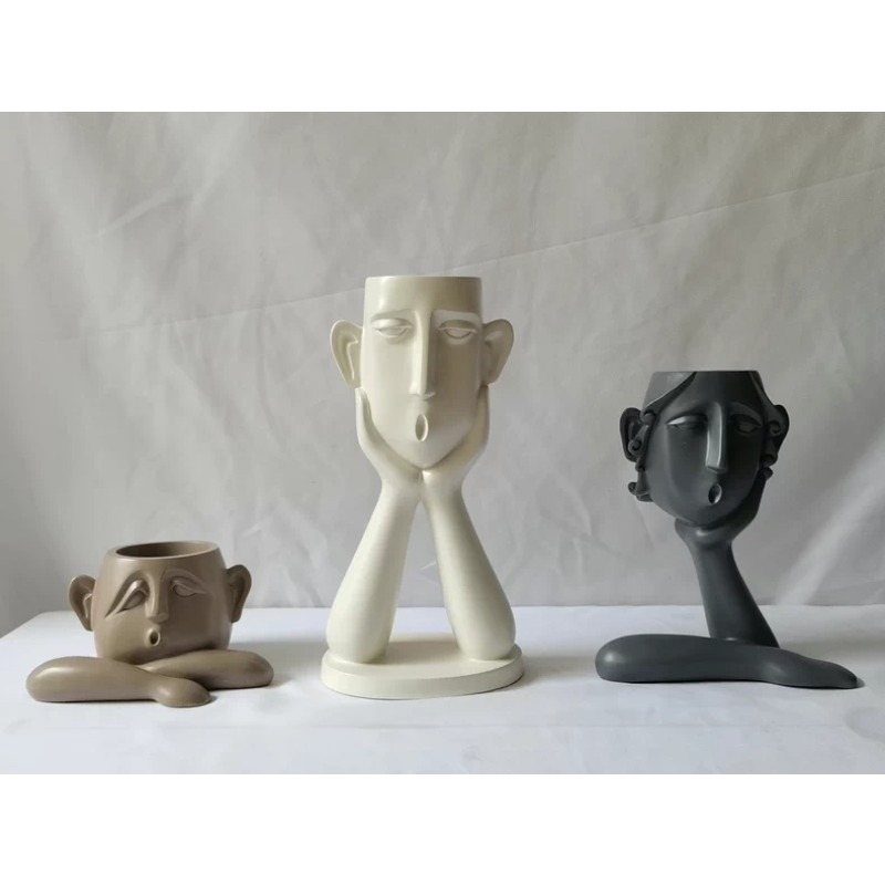 Nordic Abstract Face Planter M - Home Decor Garden Ideas reseña y precio