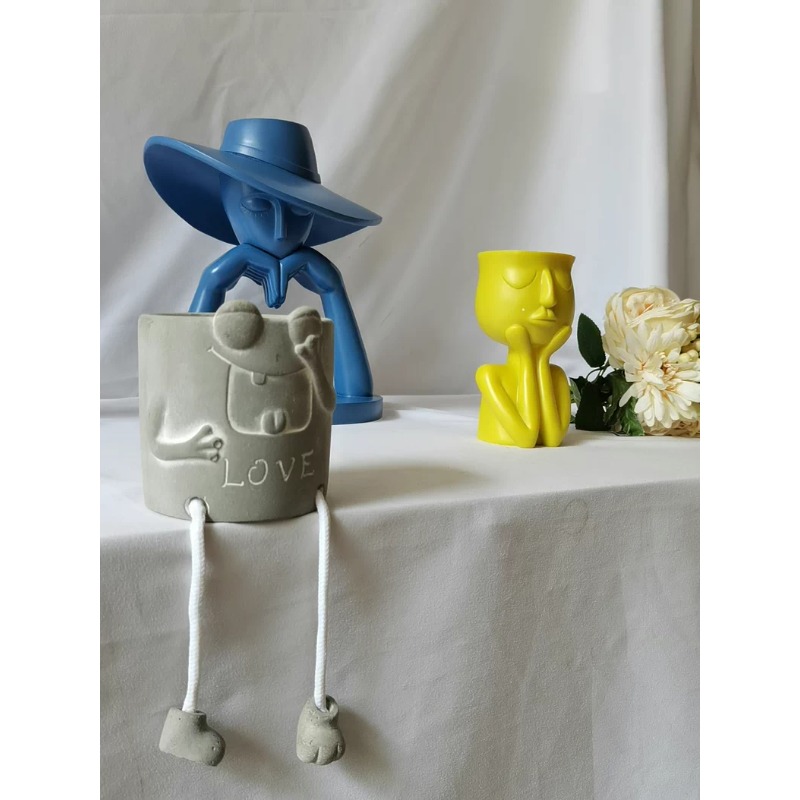 Nordic Abstract Face Planter M - Home Decor Garden Ideas reseña y precio