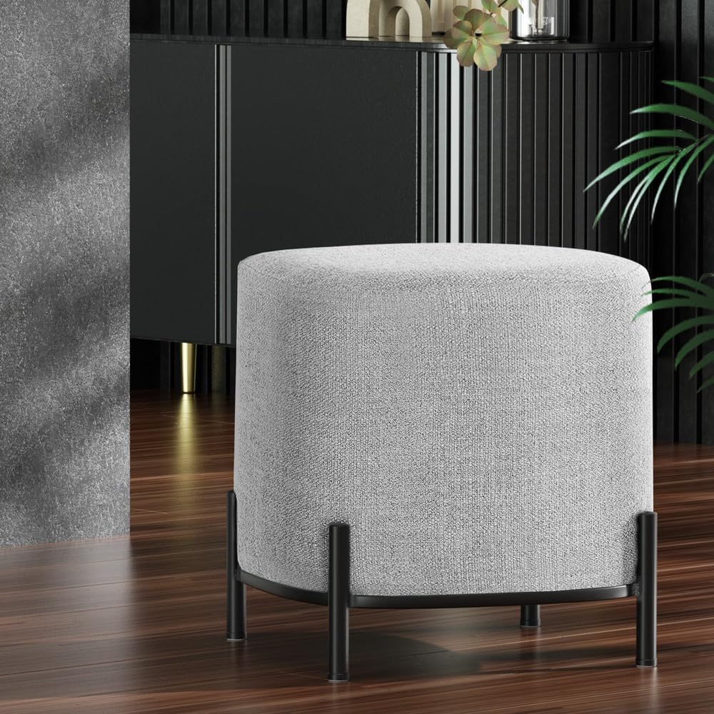 **/Ottoman, Round Footstool Lo - Home Decor Furniture reseña y precio