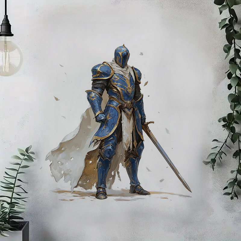 Medieval Knight Toilet Sticker - Home Decor Medieval reseña y precio