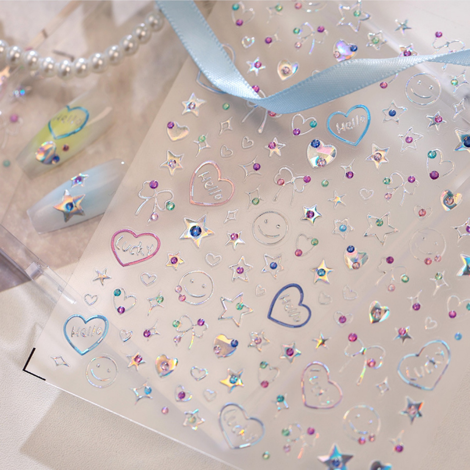 Holographic Dopamine Nail Deca - Home Decor Dopamine reseña y precio