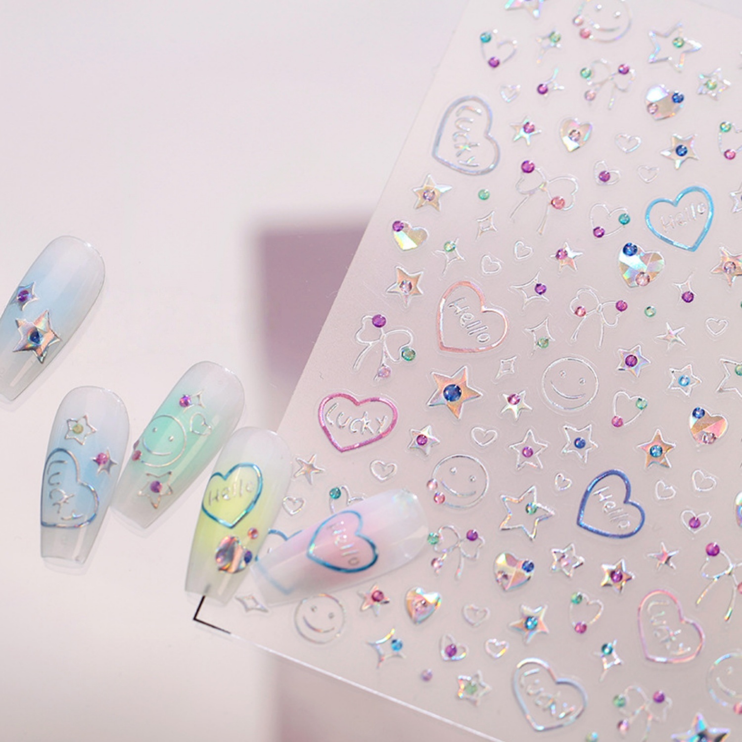 Holographic Dopamine Nail Deca - Home Decor Dopamine reseña y precio
