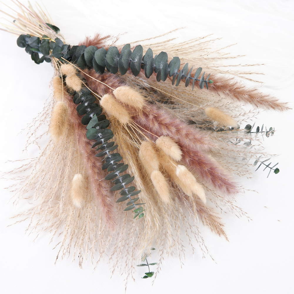 60-Piece Dried Flower & Pampas - Dried Flower Bouquet reseña y precio