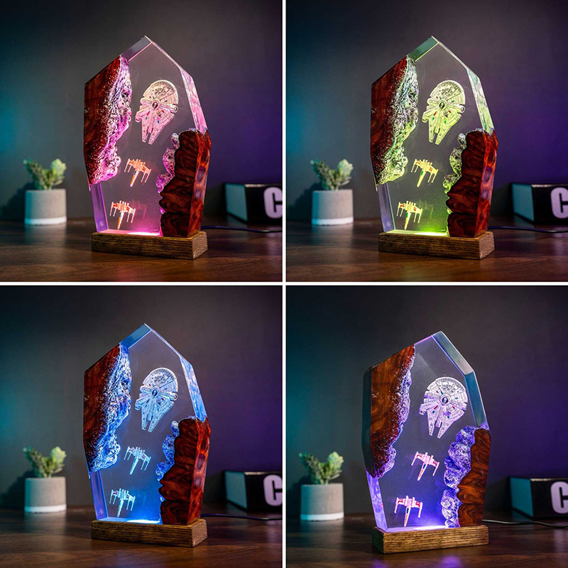 Table Resin Lamp Universe War  - Home Decor Inspo reseña y precio