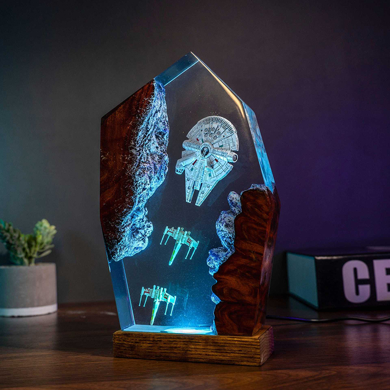 Table Resin Lamp Universe War  - Home Decor Inspo reseña y precio