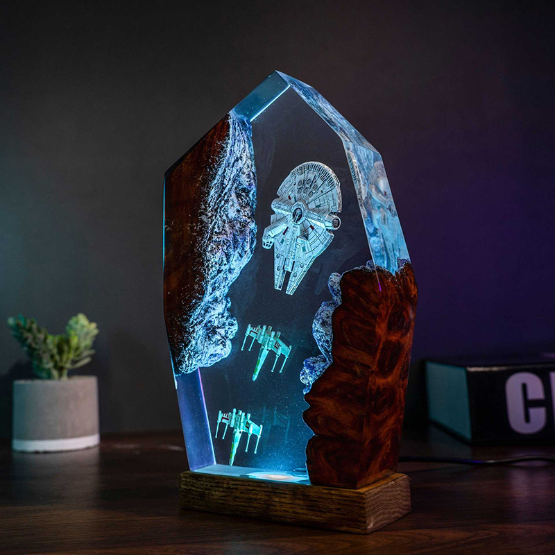 Table Resin Lamp Universe War  - Home Decor Inspo reseña y precio