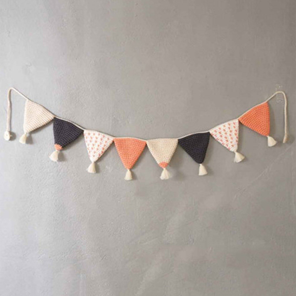 Cotton Triangle Pennant Banner - Home Decor Garland reseña y precio