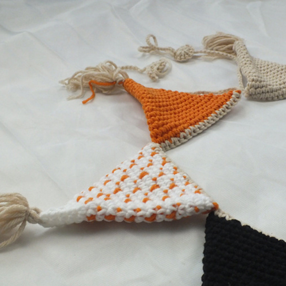 Cotton Triangle Pennant Banner - Home Decor Garland reseña y precio