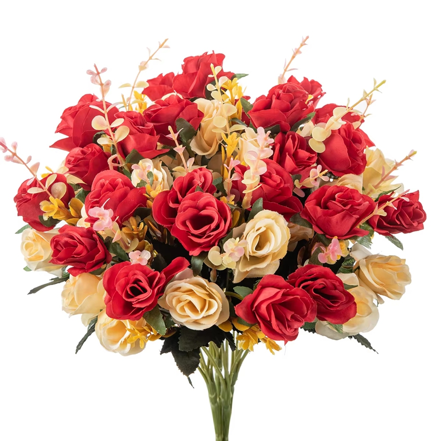 Artificial Flowers Silk Rose W - Home Decor Garland reseña y precio