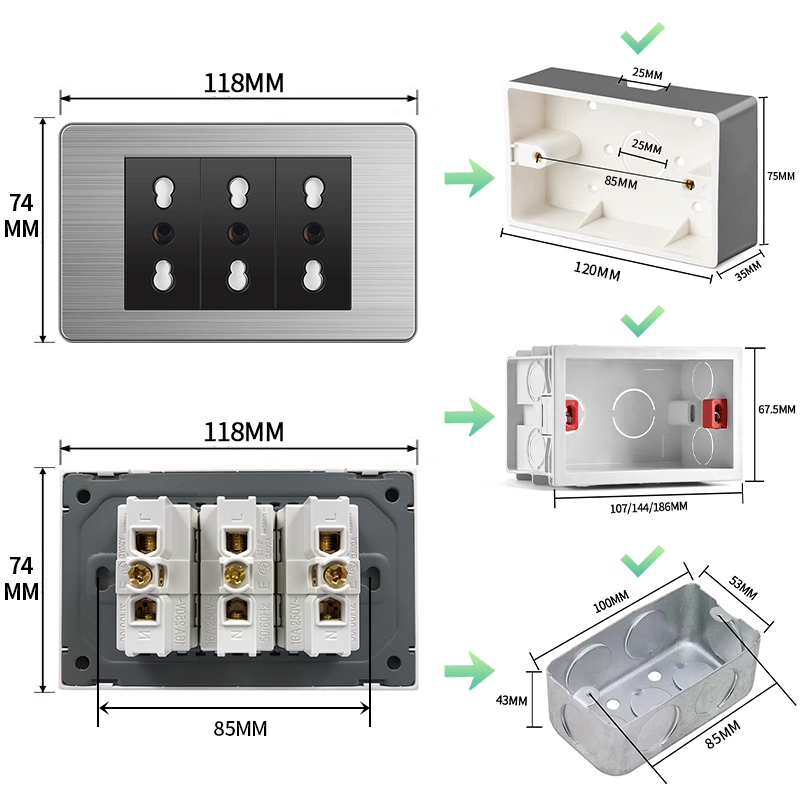 ELEGAN Black Stainless Panel I - Home Decor Outlet reseña y precio