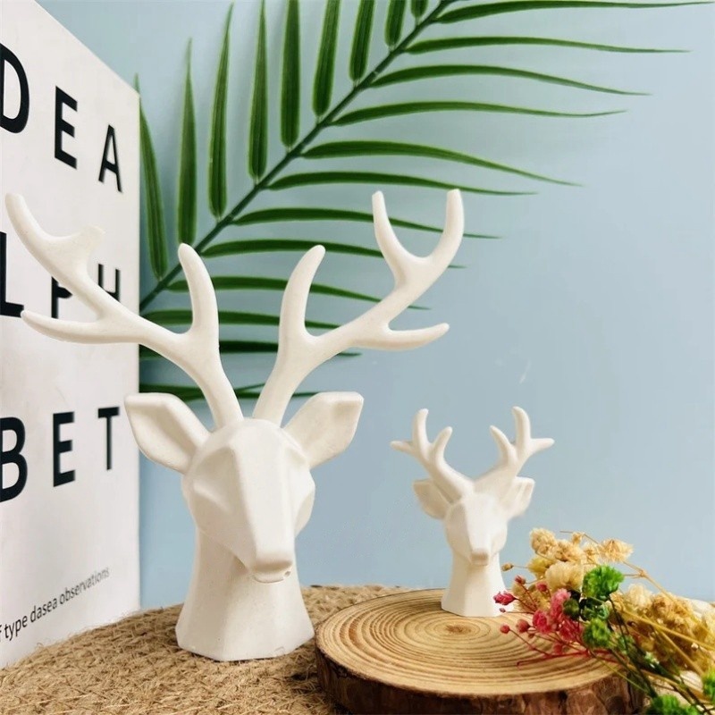 2 Pieces of Deer Antlers Ornam - Home Decor Handicraft reseña y precio