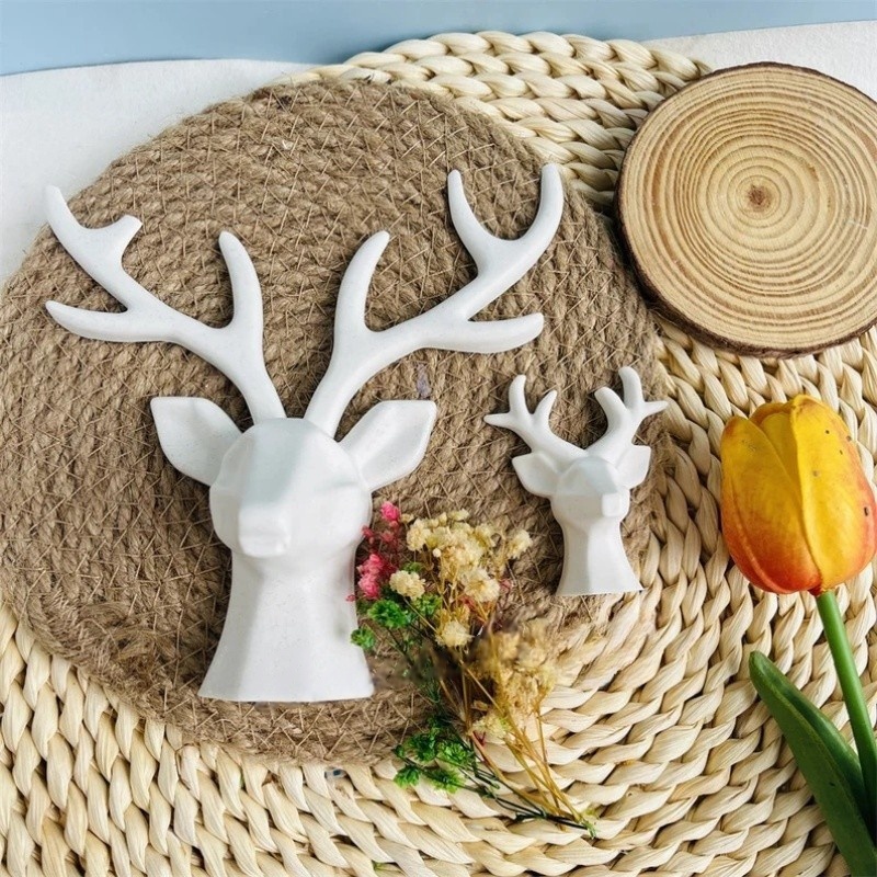 2 Pieces of Deer Antlers Ornam - Home Decor Handicraft reseña y precio