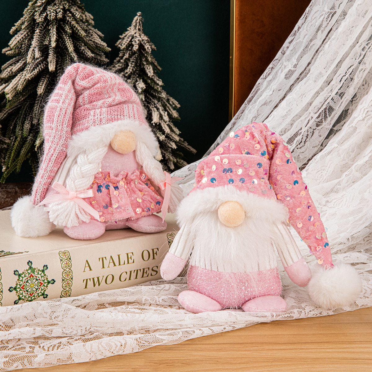 Christmas Gnome Decor Glitter  - Home Decor Exchange reseña y precio