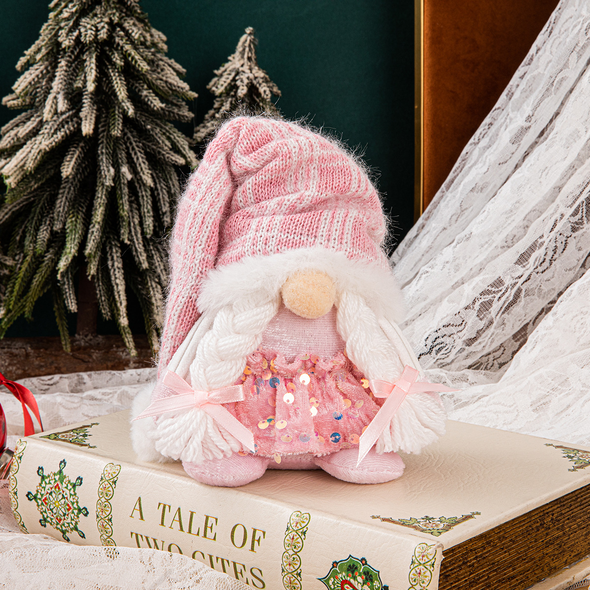 Christmas Gnome Decor Glitter  - Home Decor Exchange reseña y precio