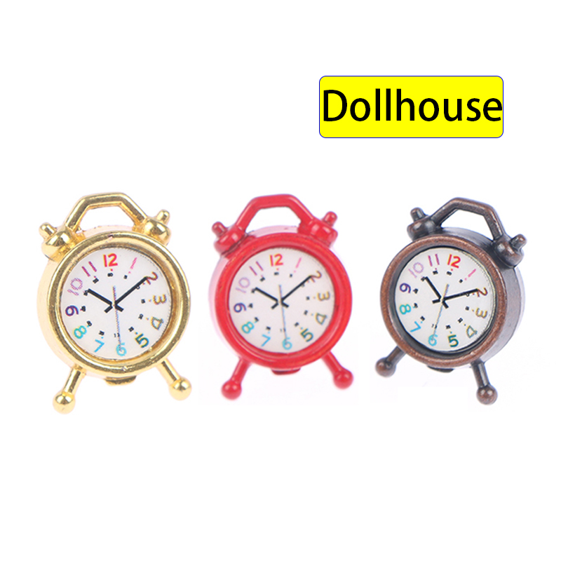 1PC 1:12 Scale Alarm Clock Dol - Home Decor Furniture reseña y precio