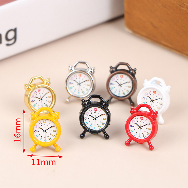 1PC 1:12 Scale Alarm Clock Dol - Home Decor Furniture reseña y precio