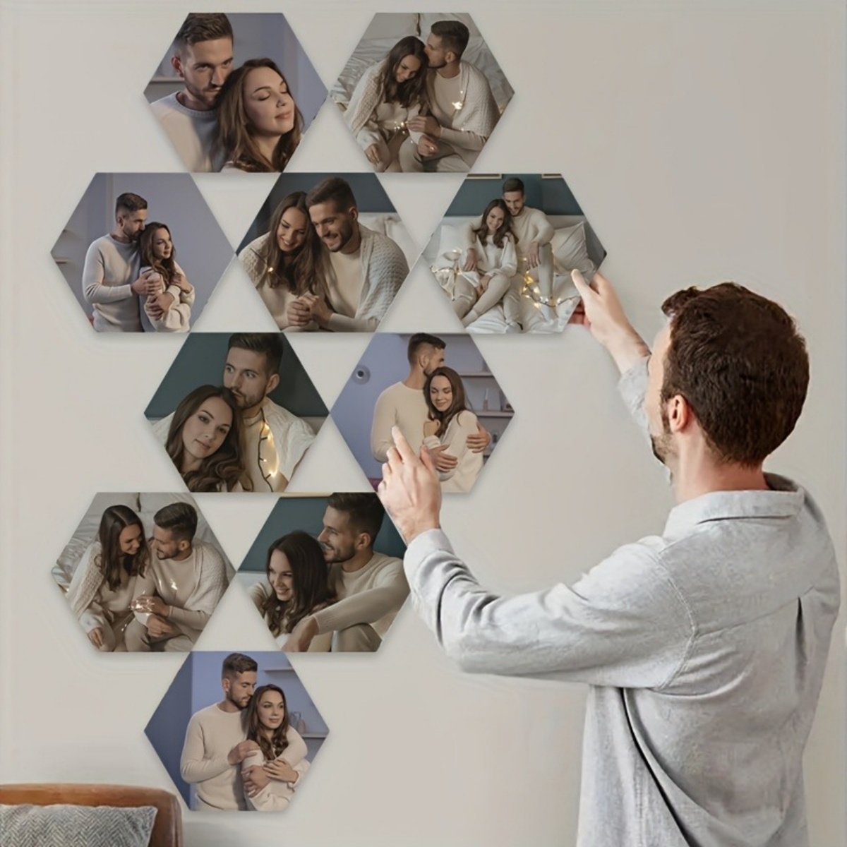 Custom Wall Decor — Modern Hex - Home Decor Inspo reseña y precio