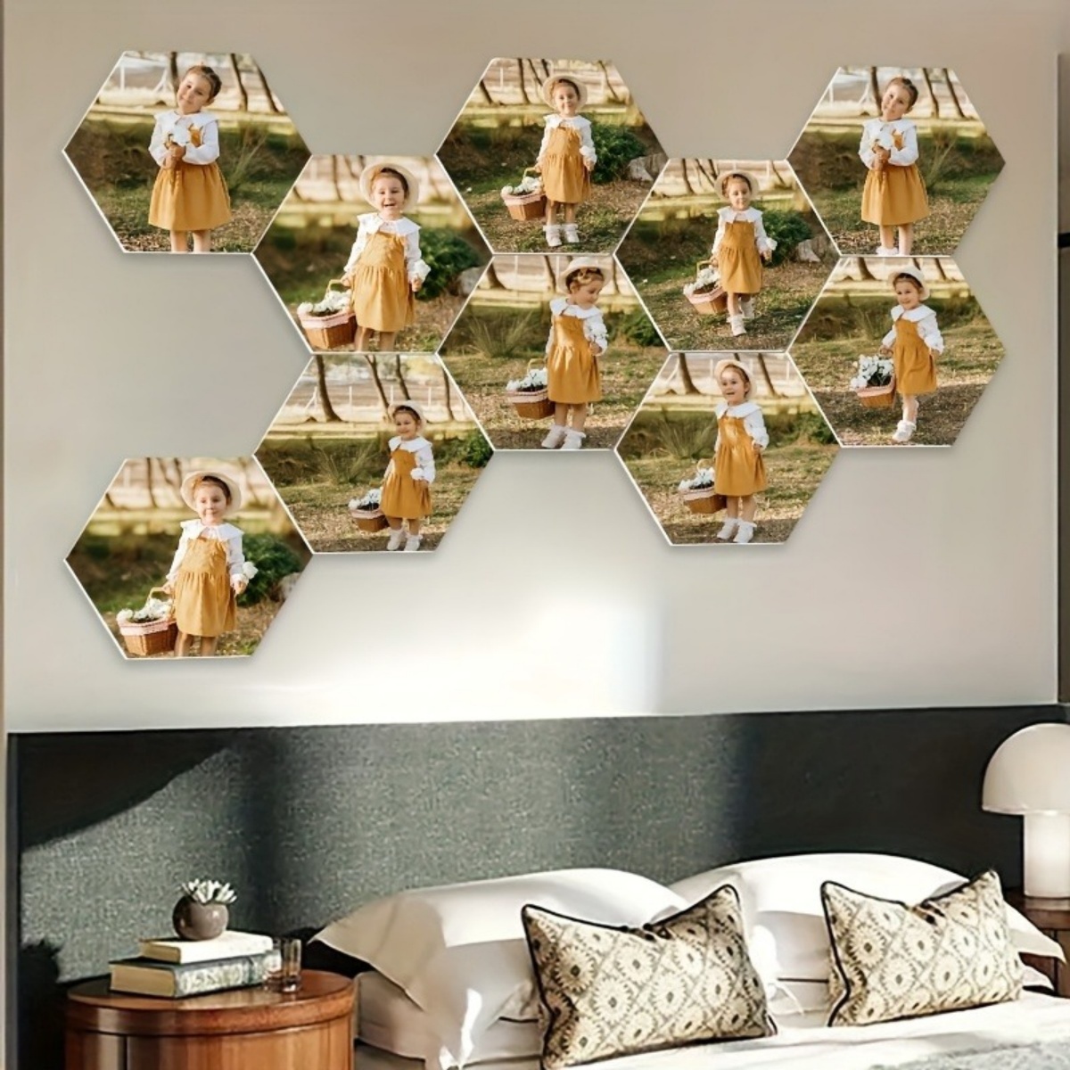 Custom Wall Decor — Modern Hex - Home Decor Inspo reseña y precio