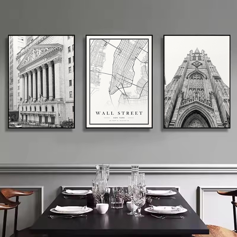Vintage Black&White Wall Stree - Home Decor Exchange reseña y precio