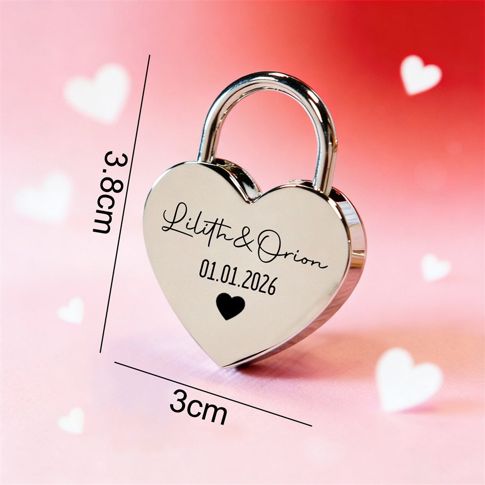 Custom Name Heart-Shaped Padlo - Home Decor Inspo reseña y precio