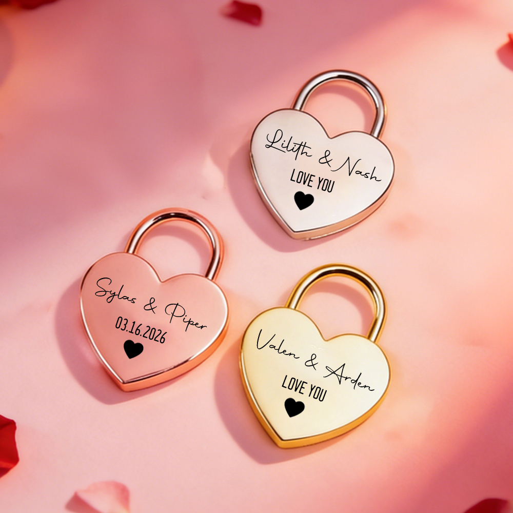Custom Name Heart-Shaped Padlo - Home Decor Inspo reseña y precio