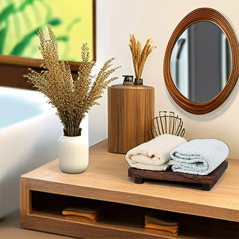 Retro Wooden Bathroom Tray Van - Vanity Home Decor reseña y precio