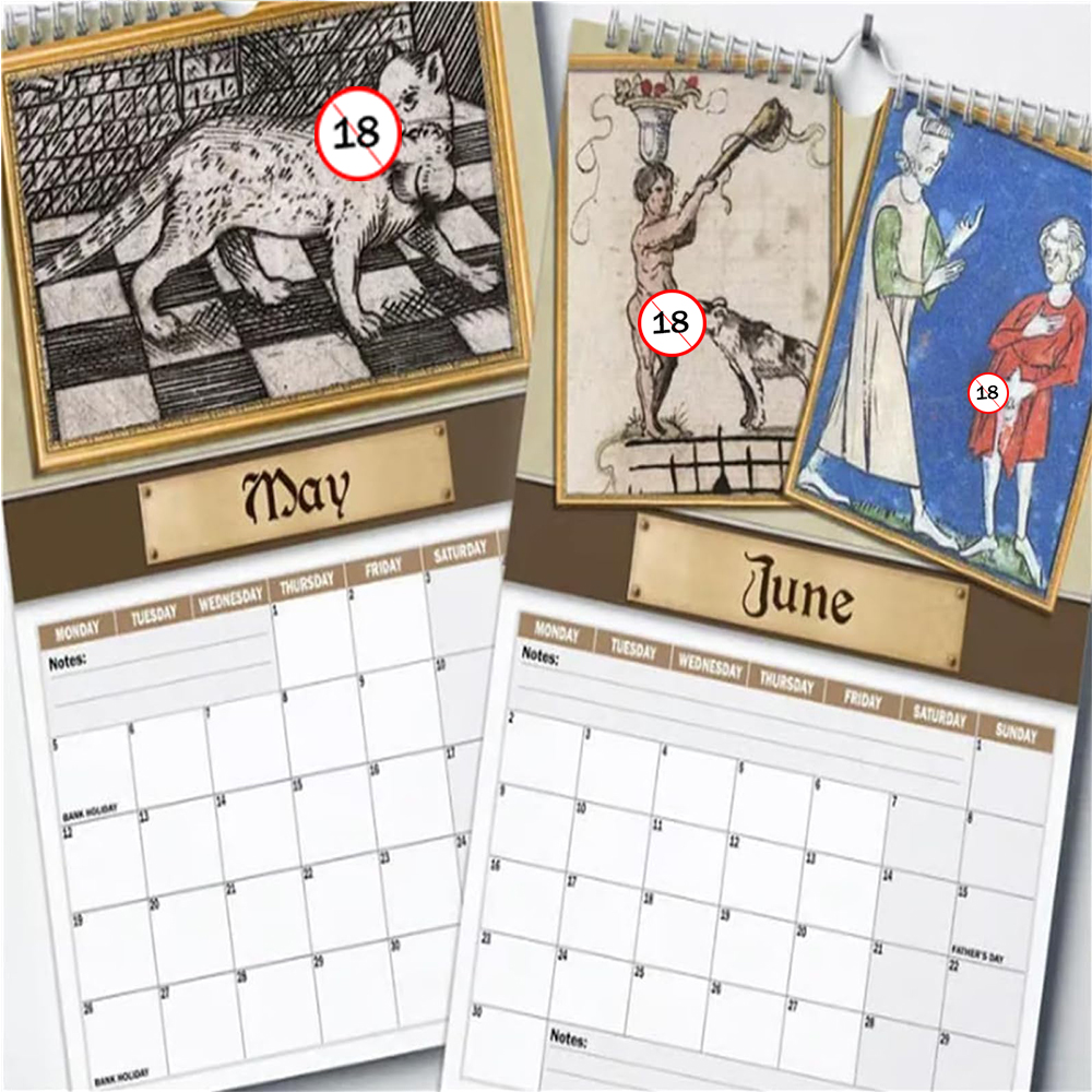 New 2026 Calendar Funny Creati - Home Decor Medieval reseña y precio