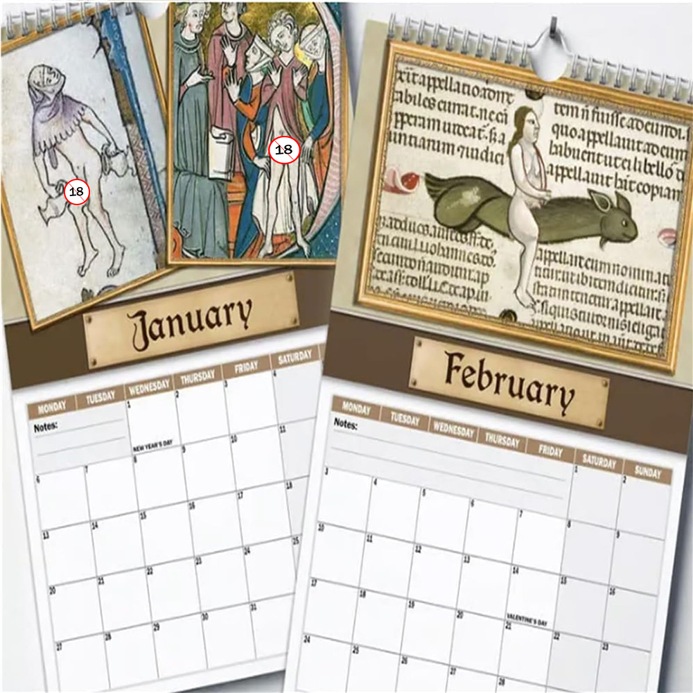 New 2026 Calendar Funny Creati - Home Decor Medieval reseña y precio