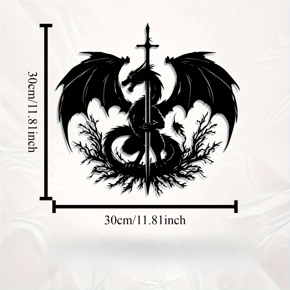 1pc Dragon Sword Metal Wall Ar - Home Decor Medieval reseña y precio