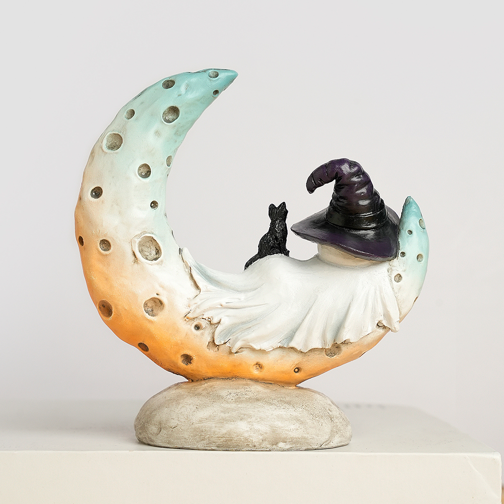 ERMAKOVA Eerie Moon Ghost Stat - Home Decor Garden Ideas reseña y precio