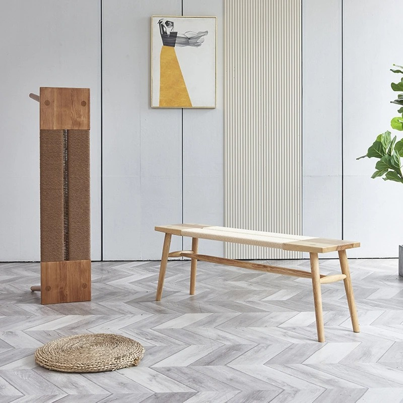 Wooden Modern Foot Stool Space - Home Decor Furniture reseña y precio