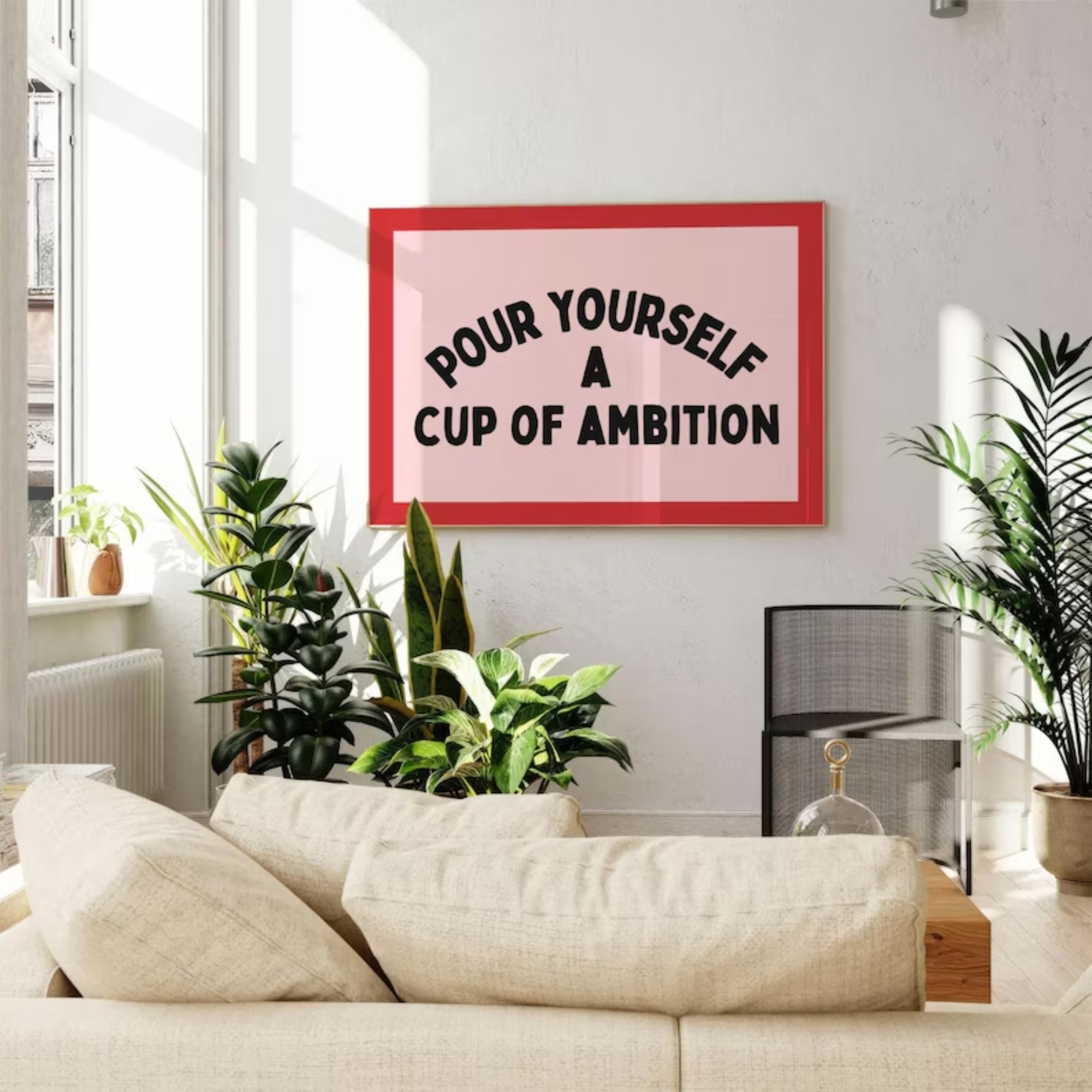 Pour Yourself A Cup Of Ambitio - Home Decor Dopamine reseña y precio