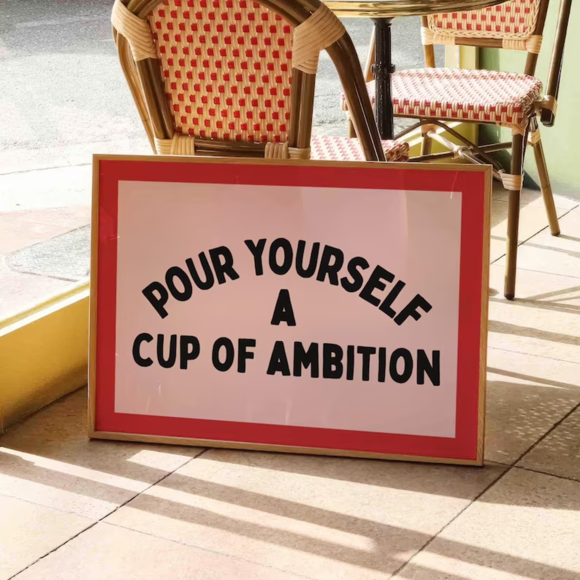 Pour Yourself A Cup Of Ambitio - Home Decor Dopamine reseña y precio