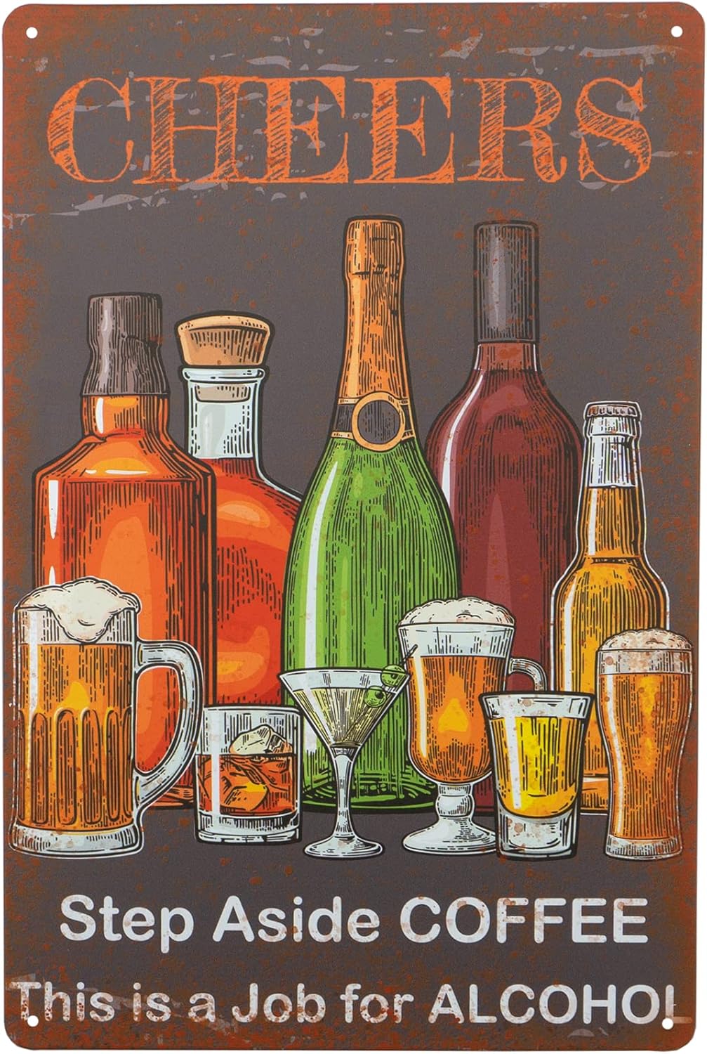 Bar Sign Vintage Metal Signs,C - Home Decor Jobs reseña y precio