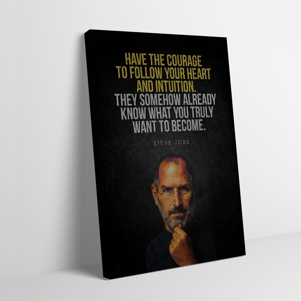 Steve Jobs Inspirational Quote - Home Decor Jobs reseña y precio