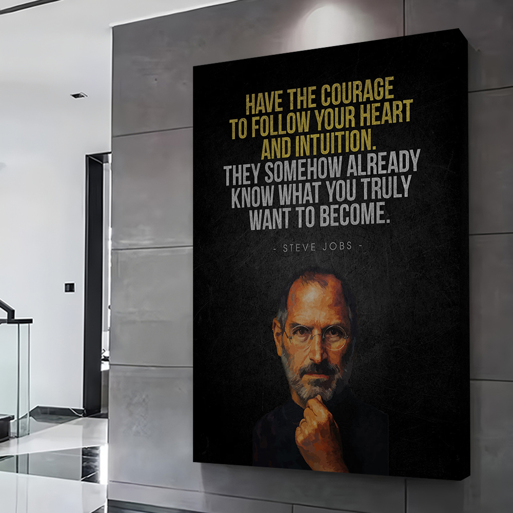 Steve Jobs Inspirational Quote - Home Decor Jobs reseña y precio