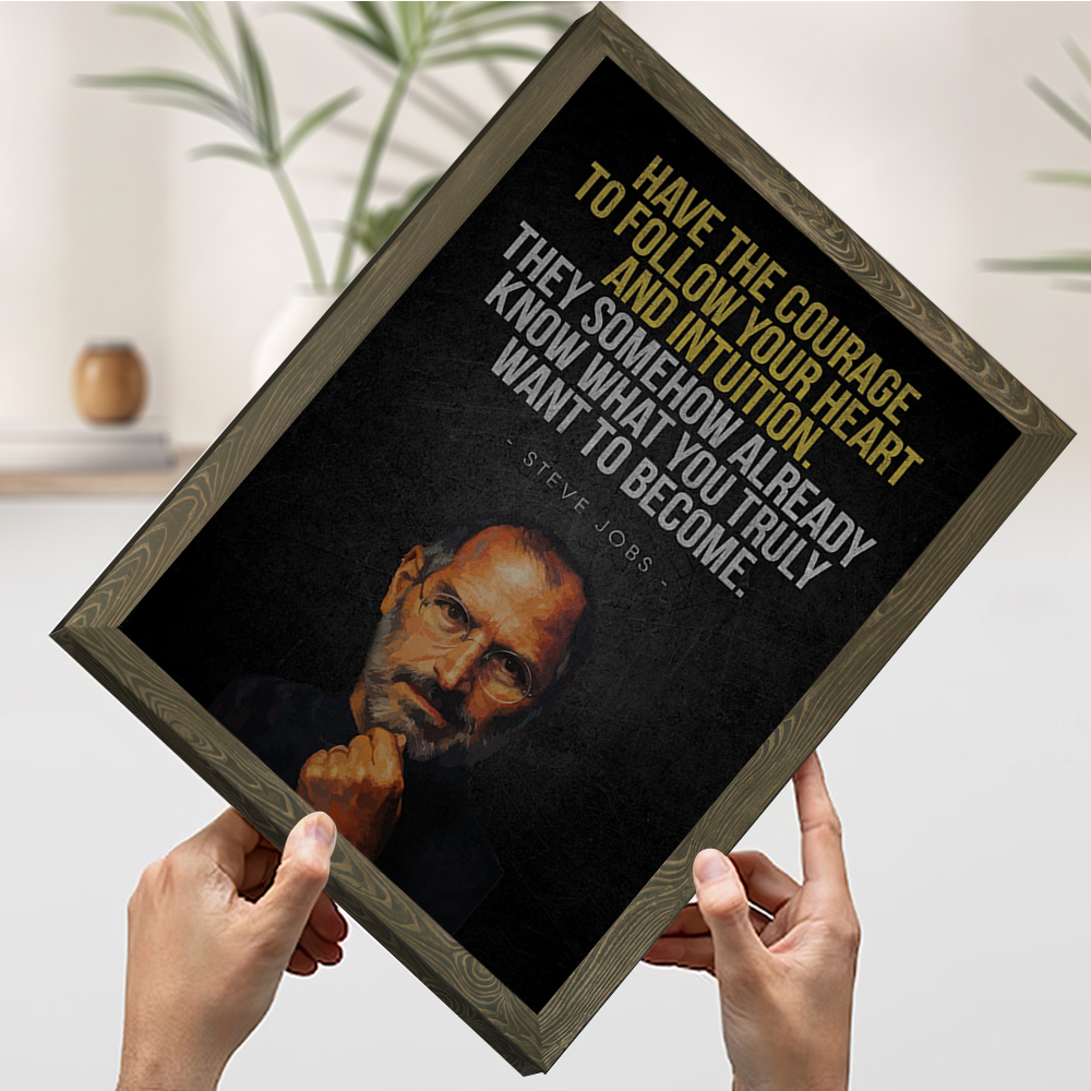 Steve Jobs Inspirational Quote - Home Decor Jobs reseña y precio