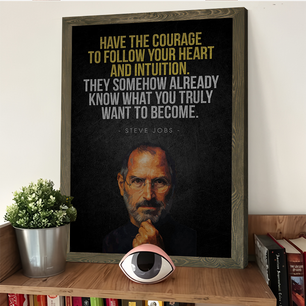 Steve Jobs Inspirational Quote - Home Decor Jobs reseña y precio