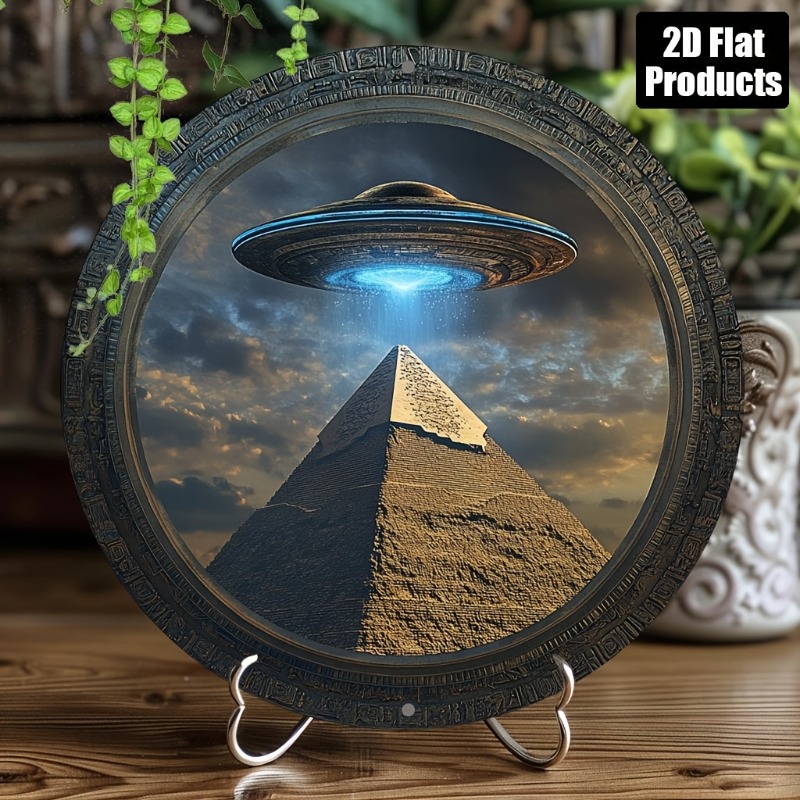 Pyramid UFO Theme Round Alumin - Home Decor Kolkata reseña y precio