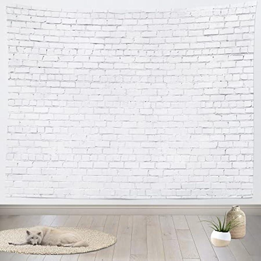 White Brick Wall Tapestry - Ki - Home Decor Pt reseña y precio