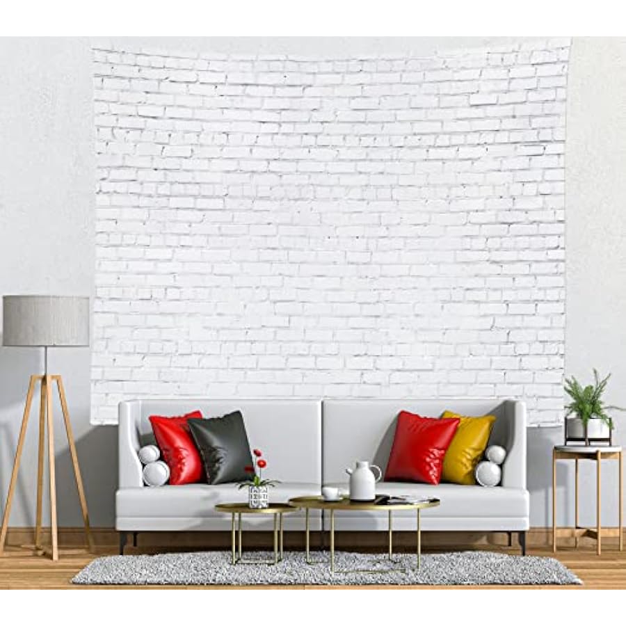 White Brick Wall Tapestry - Ki - Home Decor Pt reseña y precio