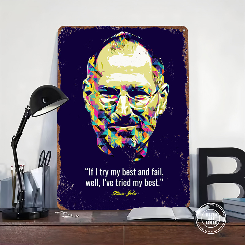 Steve Jobs Quotes Tinplate Pos - Home Decor Jobs reseña y precio