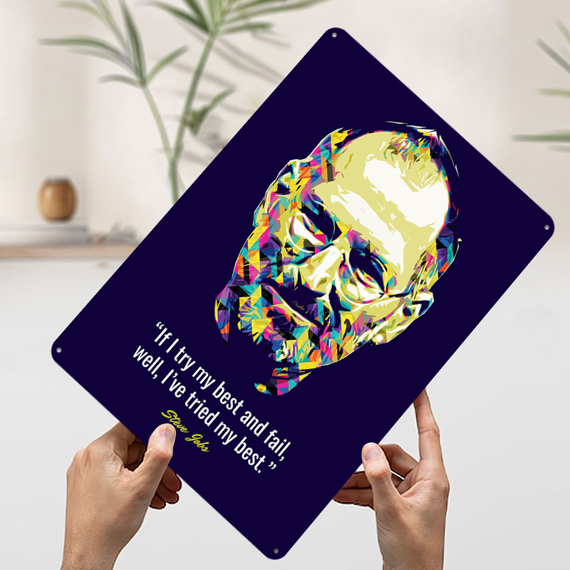 Steve Jobs Quotes Tinplate Pos - Home Decor Jobs reseña y precio
